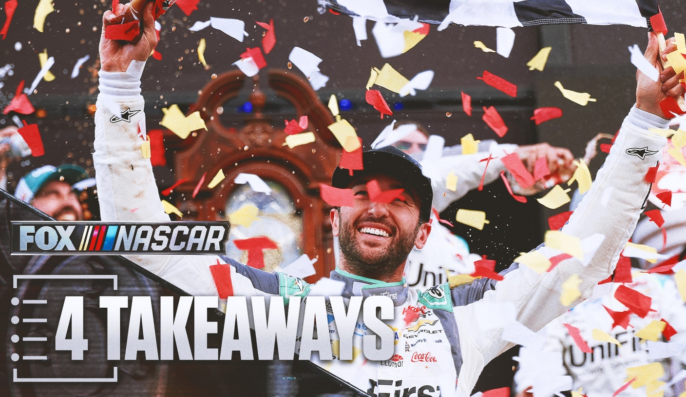 4 conclusiones de Chase Elliott venciendo a Denny Hamlin en Martinsville