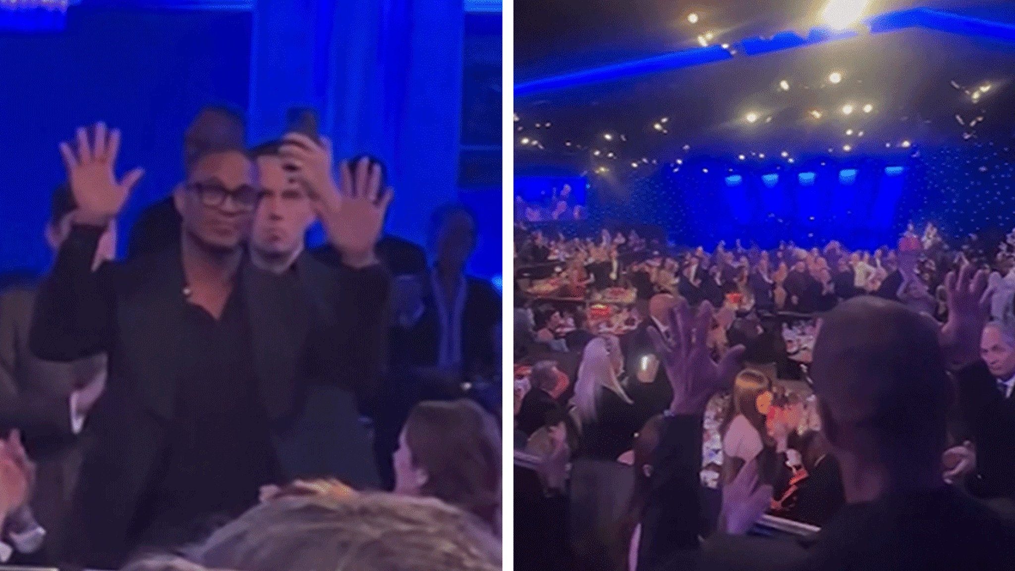 Don Lemon recibe una gran ovación en la fiesta previa a los Grammy de Clive Davis tras su arresto