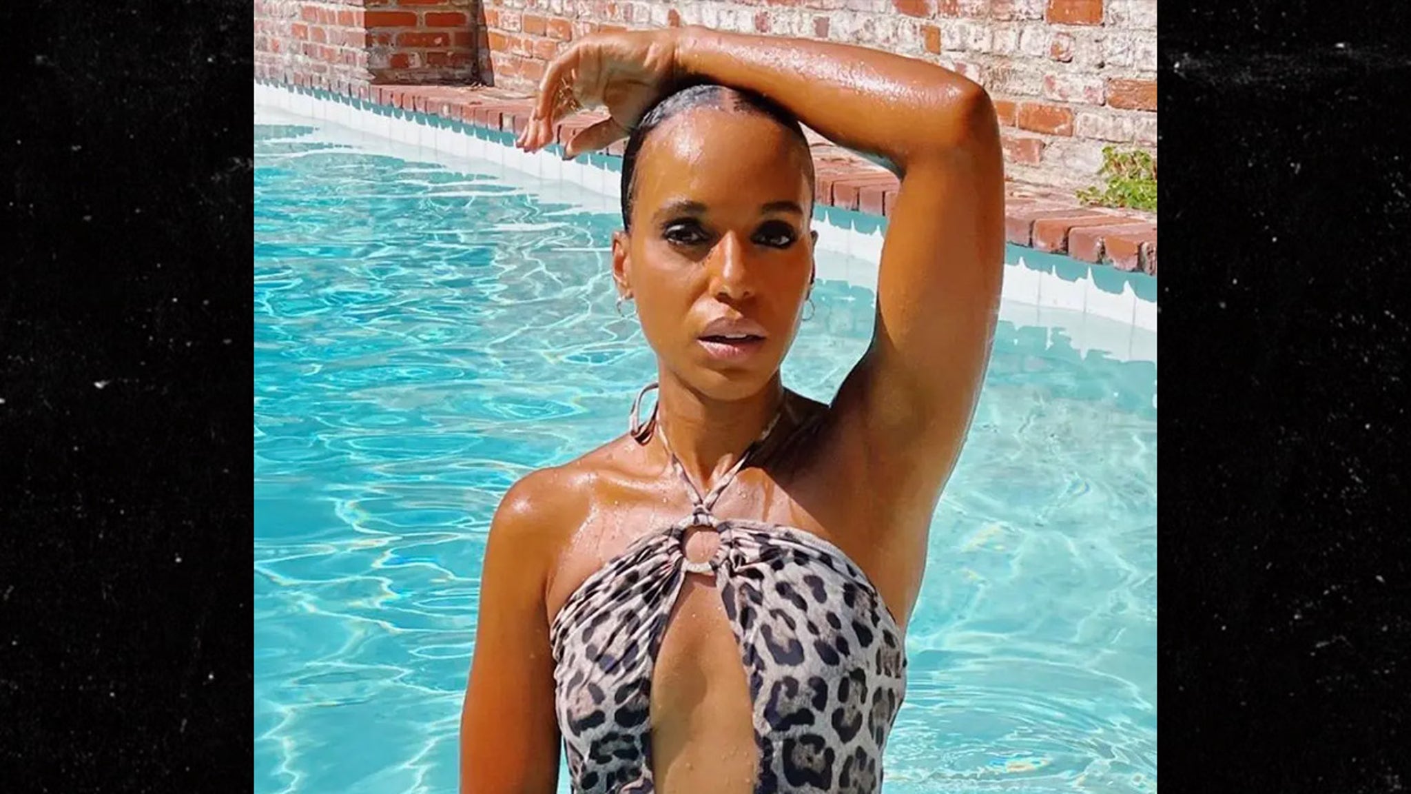 La sexy Kerry Washington se toma una foto para celebrar su 49 cumpleaños