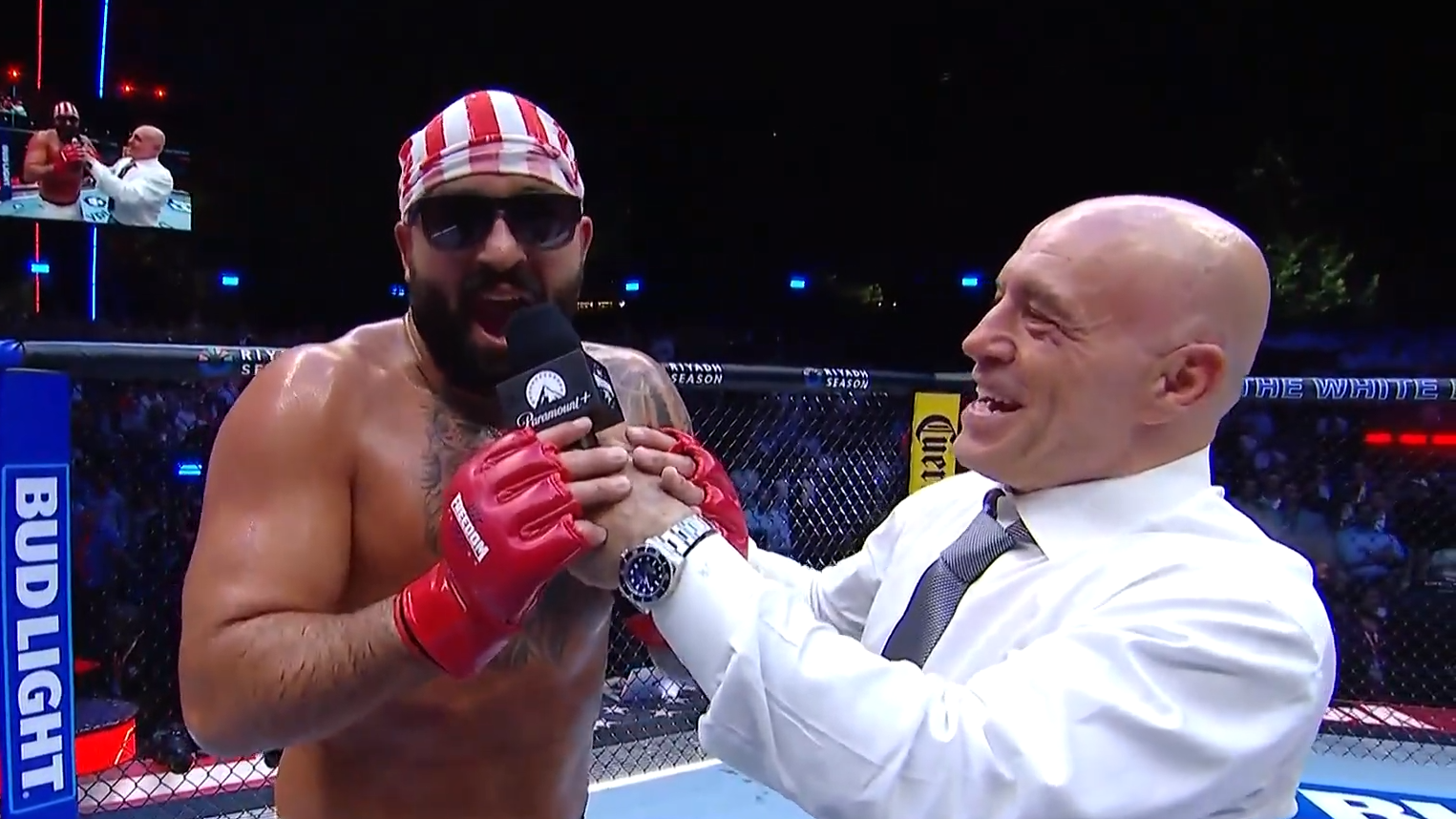 Josh Hokit dice que ‘Michelle Obama es un hombre’ durante la pelea de Trump en UFC
