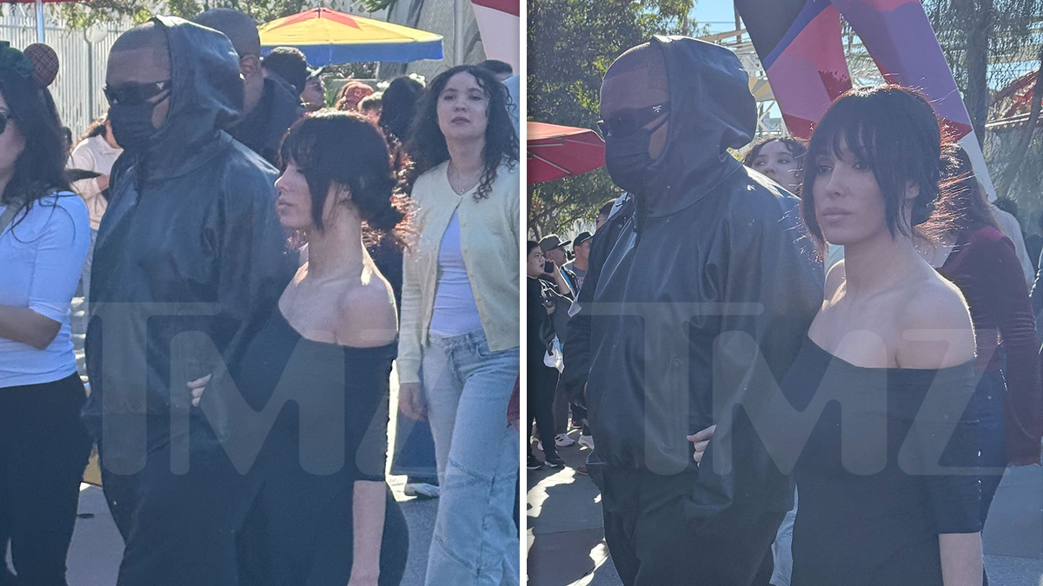 Kanye West lleva a su esposa Bianca Censori y a sus hijos a Disney’s California Adventure