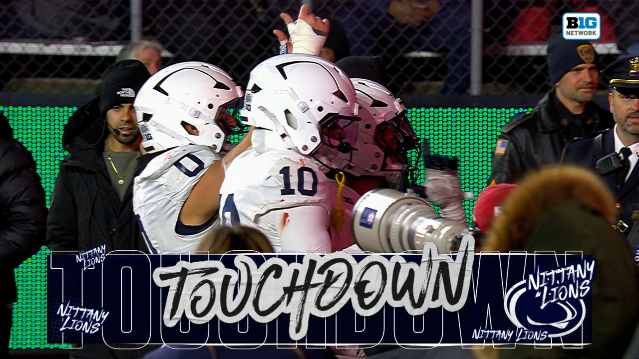 Athan Kaliakmanis de Rutgers pierde el balón, Amare Campbell lo devuelve para un touchdown y le da a Penn State la ventaja