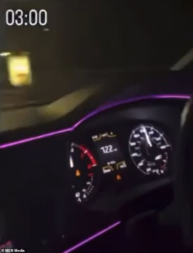 Imágenes impactantes muestran al Seat León acelerando por carreteras suburbanas a 122 mph… ‘Subido por un adolescente’ muerto en un horrible choque frontal horas después: el clip ahora forma parte de la investigación policial sobre el accidente que mató a cuatro