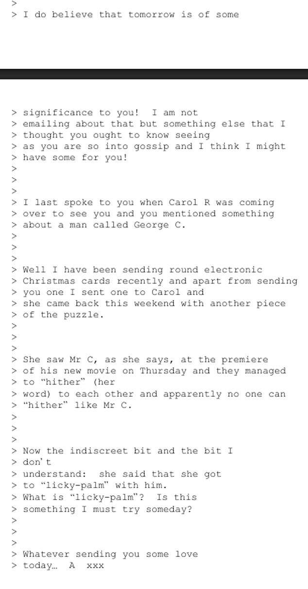¿Estaba Andrew hablando de George Clooney cuando intercambió chismes del mundo del espectáculo con Ghislaine Maxwell sobre los extraños hábitos del actor de primer nivel?