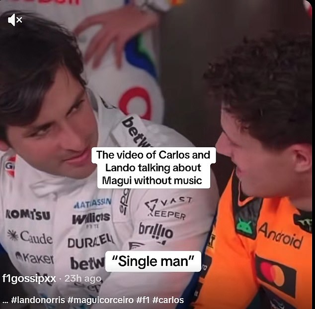 Lando Norris ‘se separa de su novia modelo’: el campeón mundial de F1 parece decirle a su rival que es un ‘hombre soltero’ en imágenes filtradas después de que le preguntaran sobre su relación con Magui Corceiro