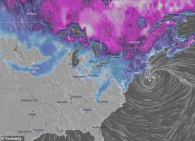 Otra enorme tormenta invernal azotará Estados Unidos en “sólo unas horas”, trayendo nieve, fuertes vientos e inundaciones devastadoras.