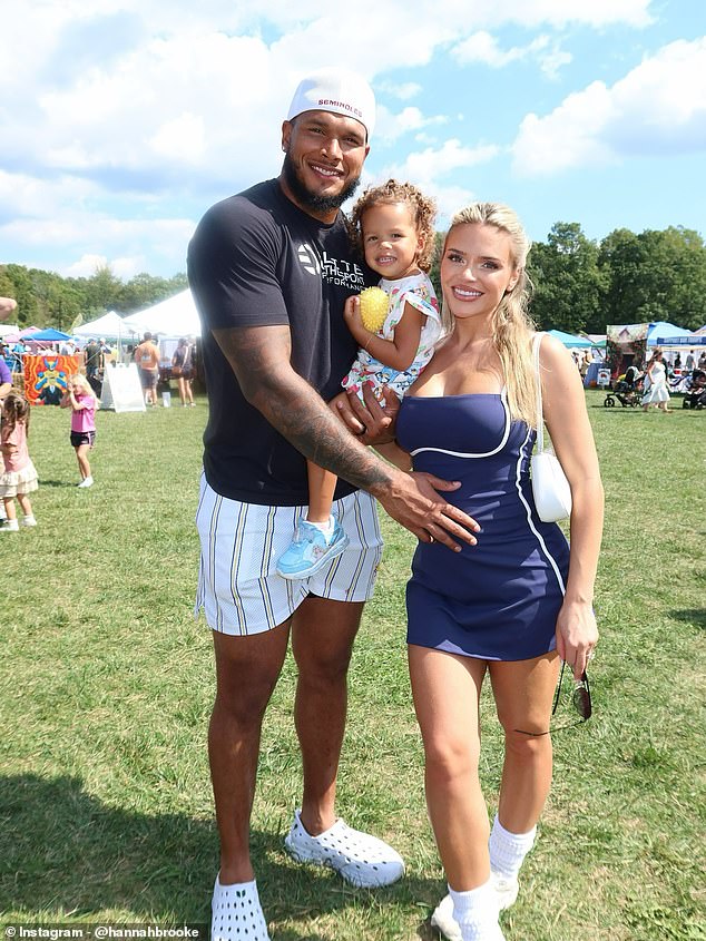 NFL WAG Hannah Brooke admite que el cambio de su prometido Jermaine Johnson de Jets a Titans es ‘agridulce’