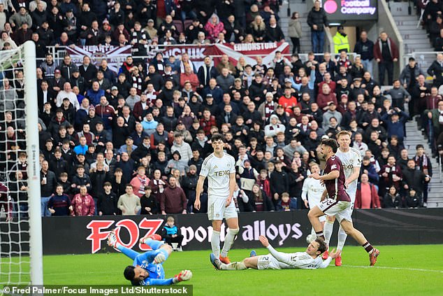 Hearts 1 Aberdeen 0: El Heat tiene ventaja sobre sus rivales por el título, con Braga dando a los hombres de McInnes siete puntos de ventaja