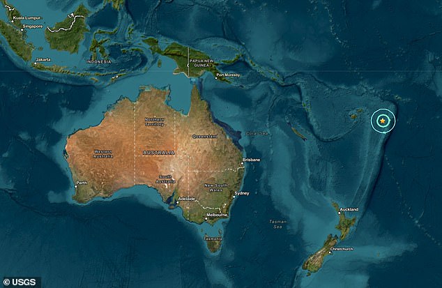 Un enorme terremoto de magnitud 7,6 sacudió cerca de Australia