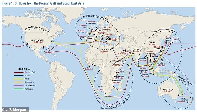 El mapa revela la fecha exacta en la que Australia podría cortar el suministro de petróleo del Golfo mientras la guerra de Irán ahoga el suministro mundial de energía