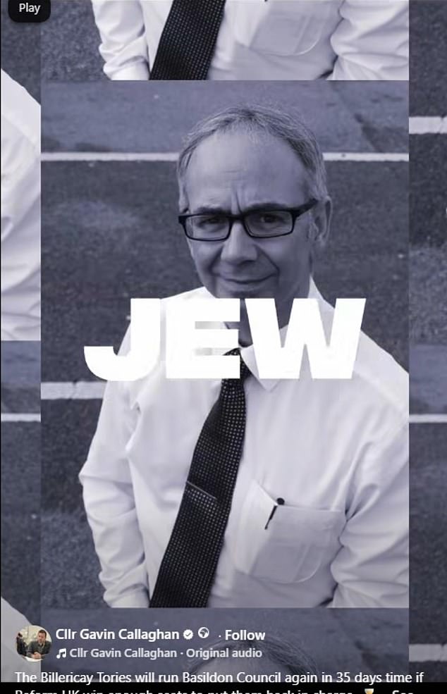 Un líder del consejo laborista ha sido criticado por un vídeo que ataca las reformas y utiliza letras “antisemitas” regrabadas por Jacko hace 30 años.