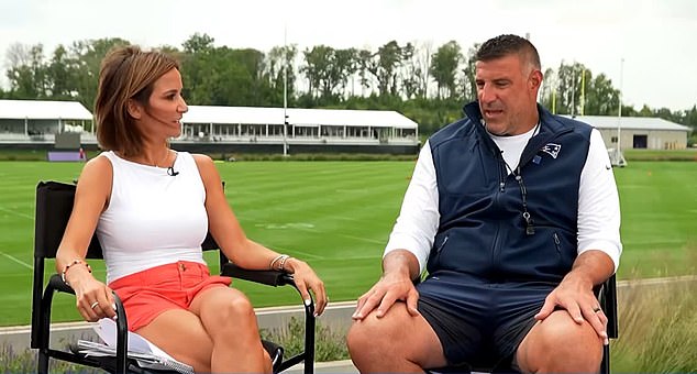 La experta de la NFL Dianna Russini elogia con entusiasmo al entrenador de los Patriots, Mike Vrabel, después de que negaron las acusaciones de aventura.