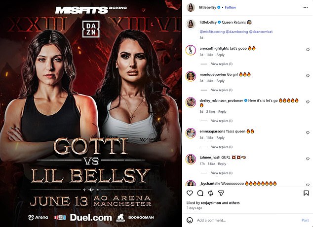 La WAG deshonrada Arabella Del Busso encamina su carrera en el boxeo al firmar un contrato para pelear contra una estrella del porno