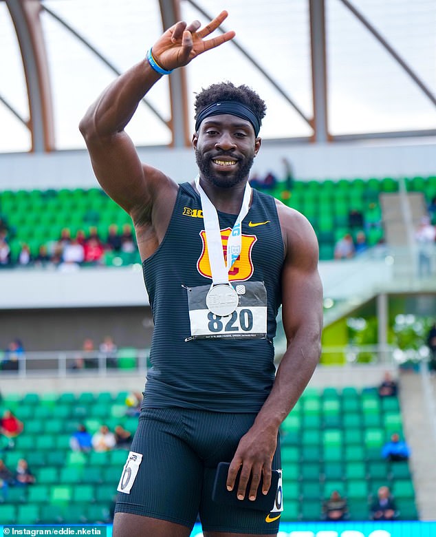 El rival australiano de Gout Gout, Eddie Nketia, corre 100 metros en sólo 9,74 segundos, pero no puede establecer un tiempo récord.