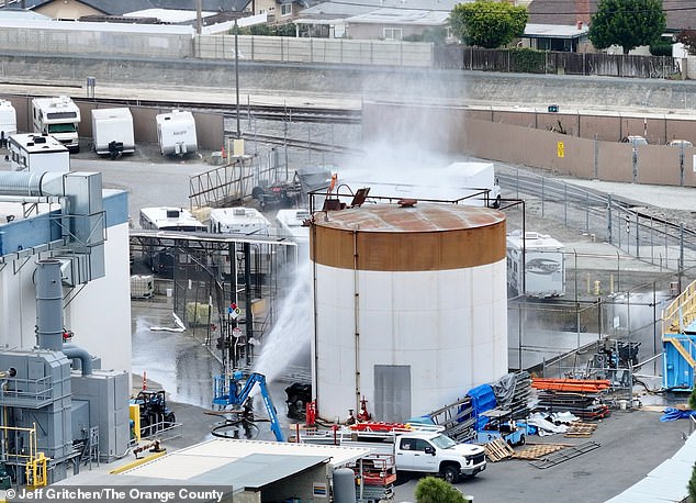 Un enorme tanque químico de California está a punto de explotar en una bomba de tiempo tóxica