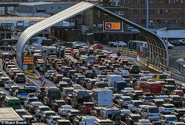 Paralización total en Dover mientras los turistas de mitad de período hicieron cola durante más de cuatro horas bajo un calor de 30 ° C