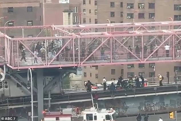 Terror en el metro de Nueva York cuando dos adolescentes realizan acrobacias en el techo de un tren y caen a las vías del emblemático puente de la ciudad.
