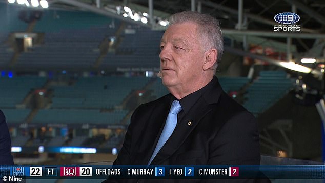 Los presentadores de State of Origin de Channel Nine chocan cuando Phil Gould se niega categóricamente a responder la pregunta sobre la escandalosa despedida que cambió el rumbo