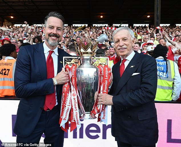 El jefe del Arsenal, JOSH KROENKE, habla sobre la importancia de mantener a Mikel Arteta en el club, cómo recrear la atmósfera de Highbury es clave para los planes de renovación de Emirates y por qué el reclutamiento para el futuro condujo a la obtención de títulos.