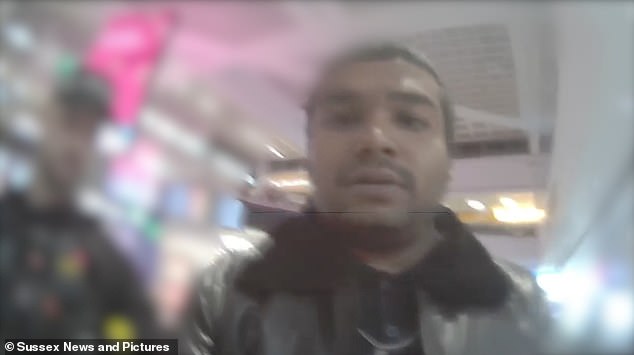 El conductor de reparto Moment que violó a un extraño en un estacionamiento mientras intentaba huir a Pakistán con una visa de estudiante arrestado por la policía en el aeropuerto de Gatwick.