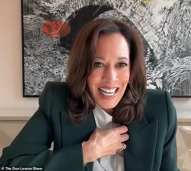 Kamala Harris se burla de sí misma con una ensalada de palabras frescas durante una entrevista con Dan Lemon, con los ojos muy abiertos