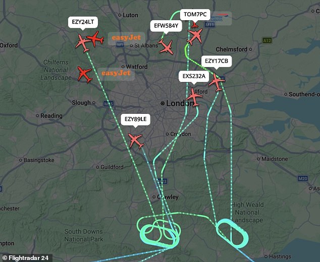 Los problemas en Gatwick provocan un caos en los viajes: 14 vuelos se vieron obligados a aterrizar en otros aeropuertos del Reino Unido tras un “problema técnico”