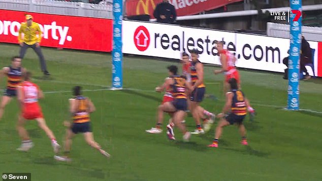La estrella de los Crows mantuvo su estricta prohibición después de que una entrada salvaje dejara inconsciente a Harry Cunningham de Sydney.