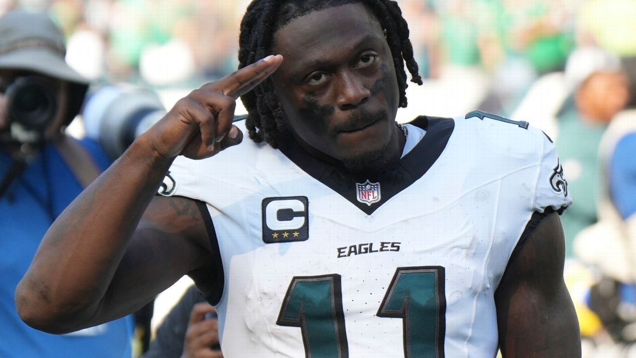 AJ Brown, sin complejos: Molesto con toda la ofensiva de los Eagles