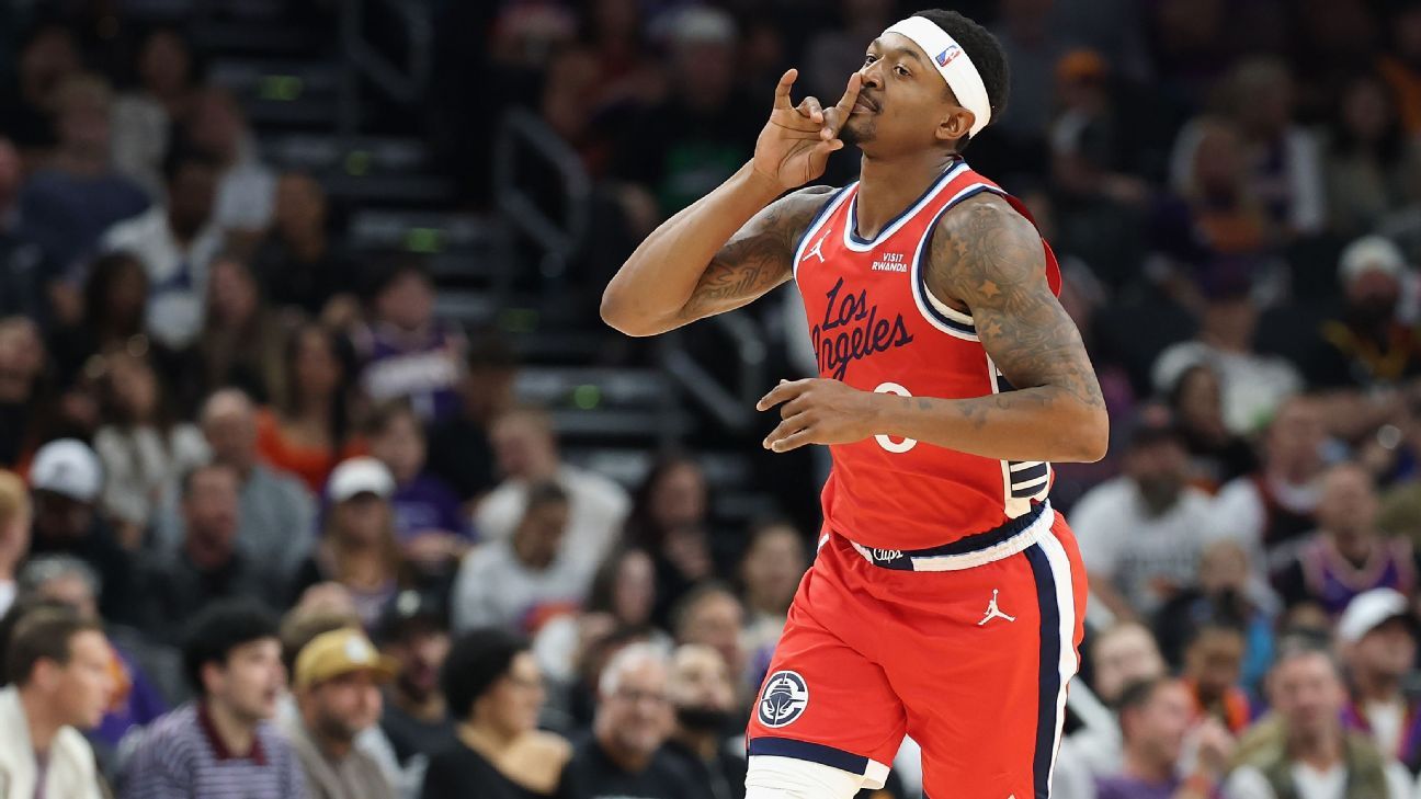 Agente dice que Bradley Beal de los Clippers necesita una cirugía de cadera que ponga fin a su temporada