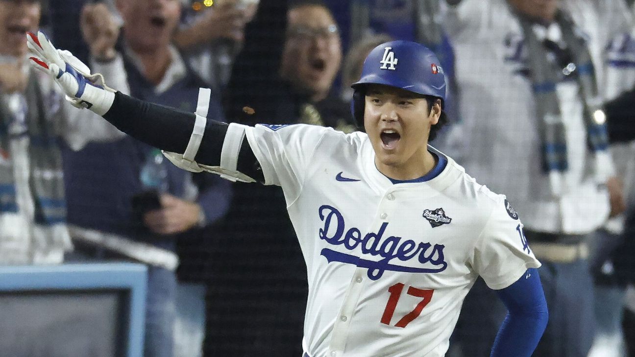 Ohtani de los Dodgers ganó un cuarto MVP unánime en cinco años