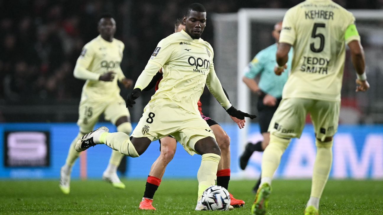 Pogba debuta en Mónaco y disputará su primer partido en 2 años tras ser suspendido por dopaje