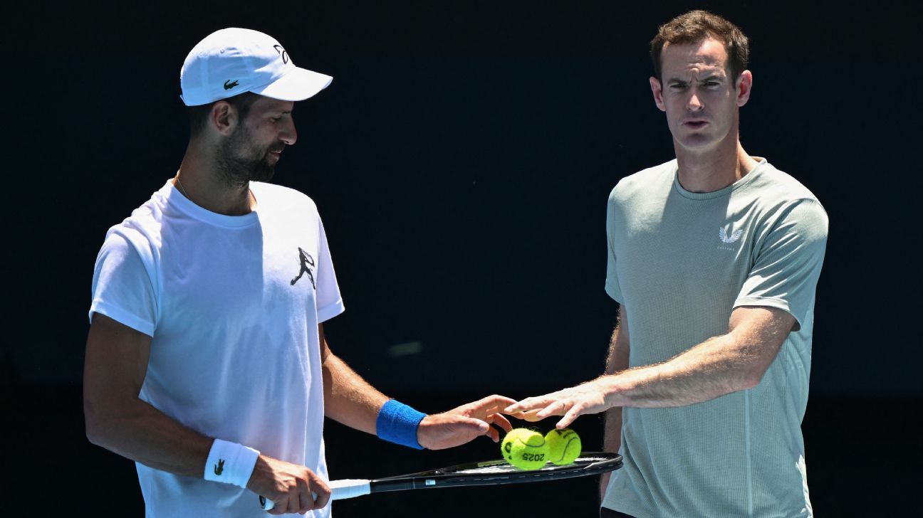 Andy Murray decepcionado con los resultados del entrenamiento de Novak Djokovic