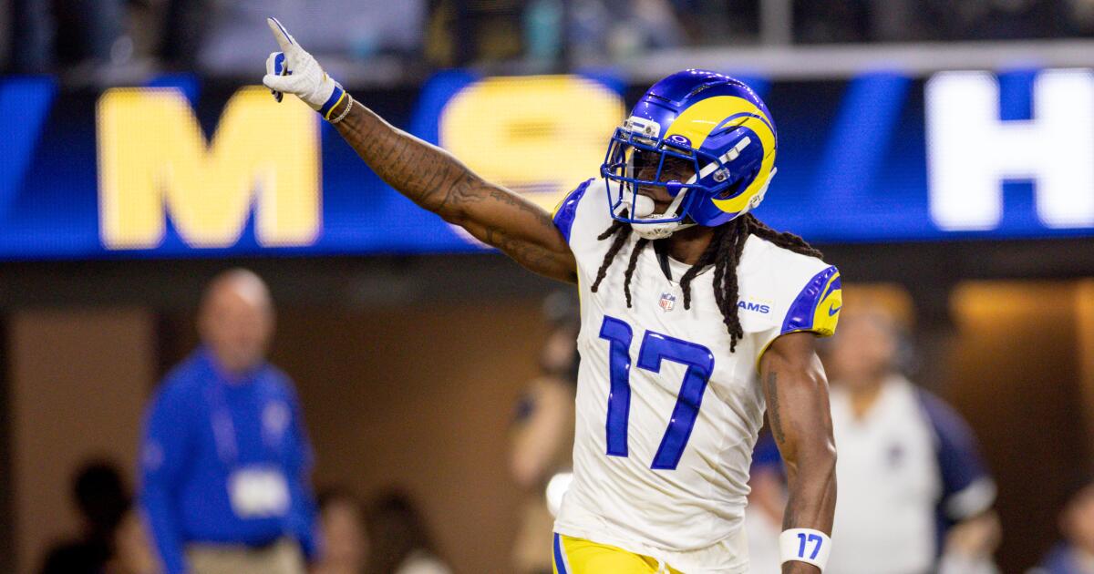 La estrella de los Rams, Davante Adams, estaba preparada para superar a su mentor en touchdowns
