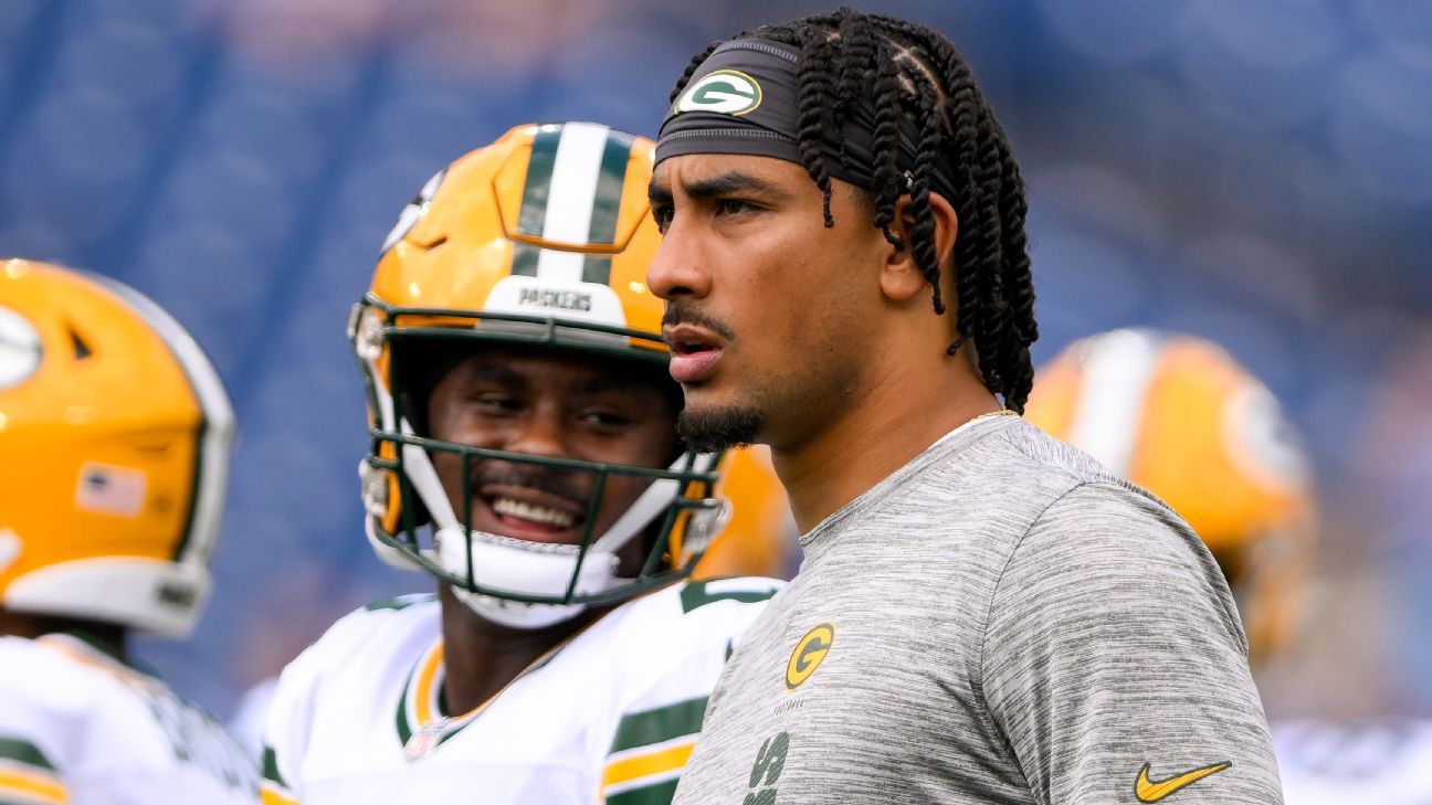 El mariscal de campo de los Packers, Jordan Love, fuera de juego por conmoción cerebral