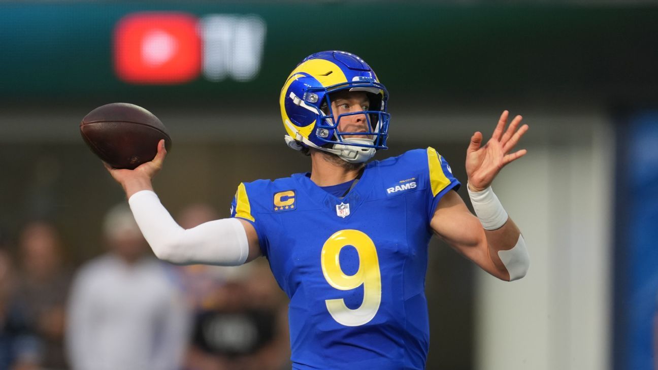 Matthew Stafford contra Drake Maye: información de probabilidades sobre cómo apostar en la carrera por el MVP