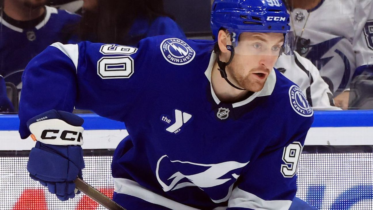 JJ Moser firma un contrato de ocho años con los Tampa Bay Lightning