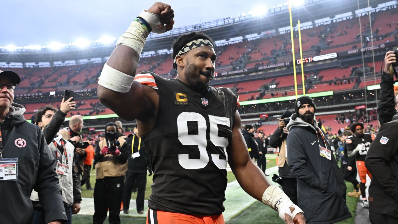 Myles Garrett: Los Steelers estaban más preocupados por mí que por ganar