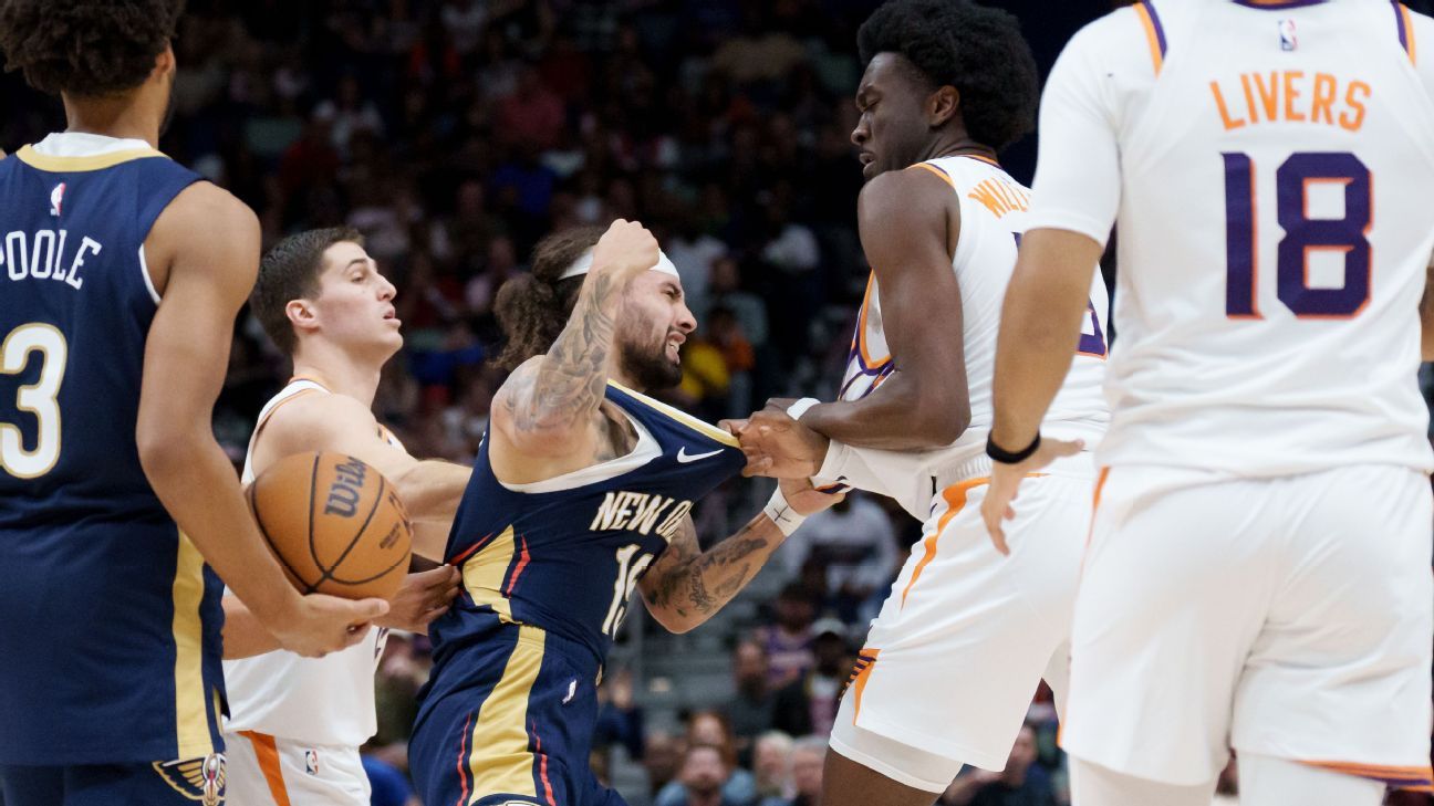 La NBA suspende a José Alvarado de los Pelicans y a Mark Williams de los Suns