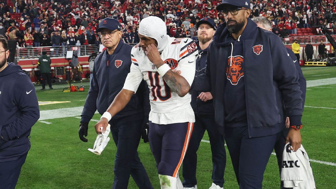 Fuente: El WR novato de los Bears, Luther Burden III, tiene una lesión en el trapecio