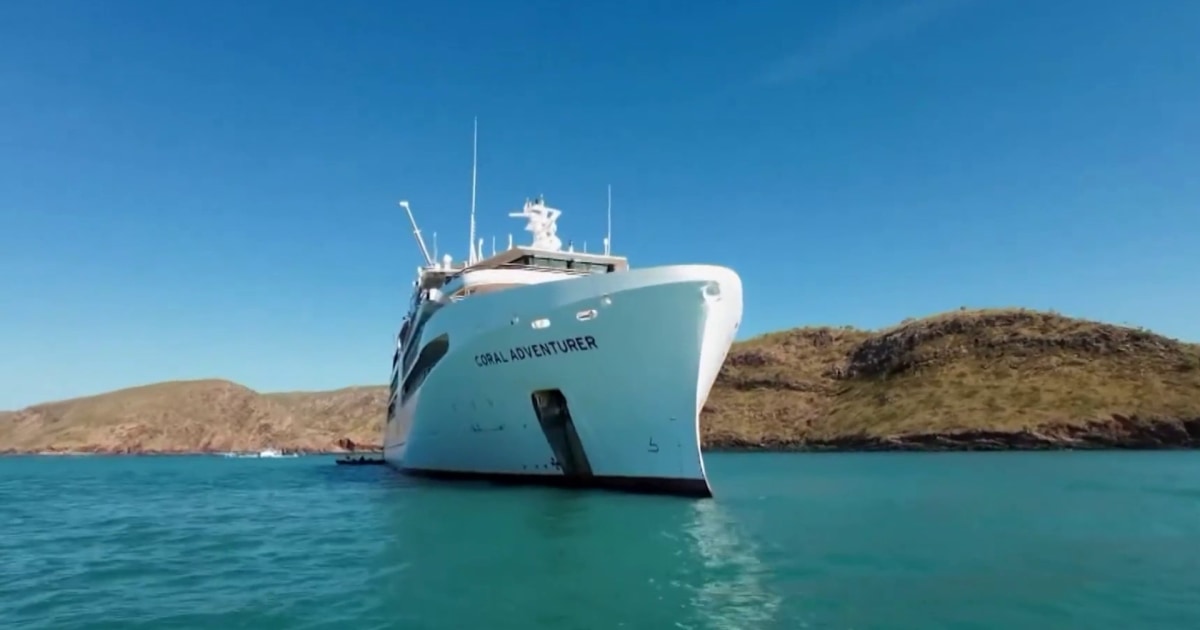 Pasajeros varados tras encallar un crucero australiano