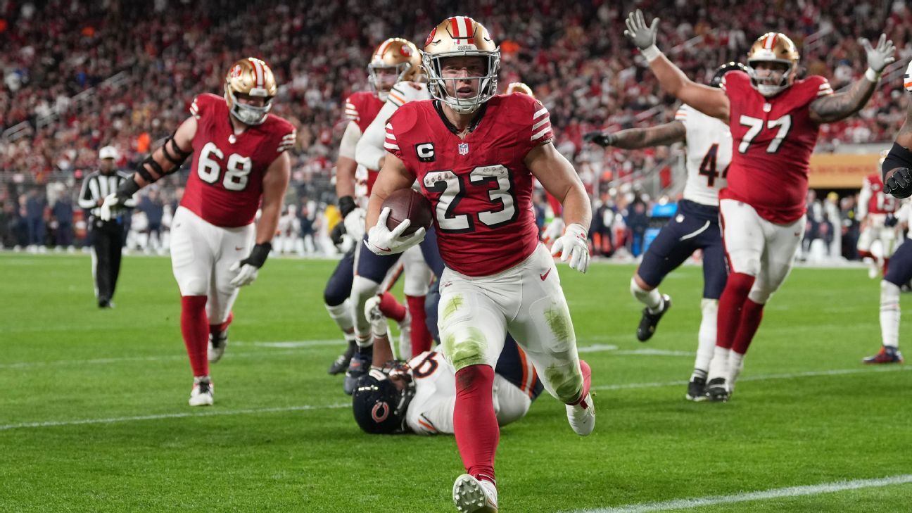 McCaffrey de los Niners quedará fuera el martes. práctica antes de la inclinación de los Seahawks