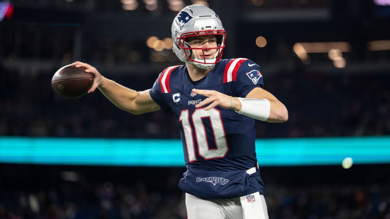 Los Patriots enumeran a Drake Maye como limitado antes de la práctica del Super Bowl