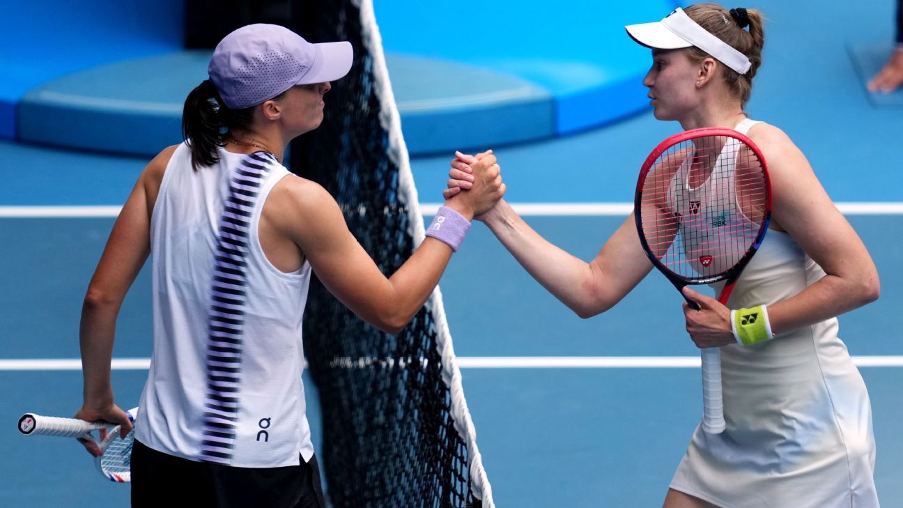 Elena Rybakina derrotó a Iga Świątek en las semifinales del Abierto de Australia