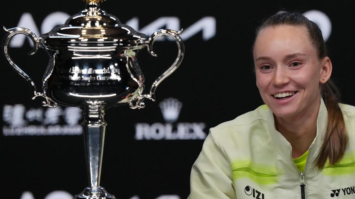 Abierto de Australia 2026: la nueva campeona de Melbourne, Rybakina, feliz de volver a alcanzar el nivel más alto