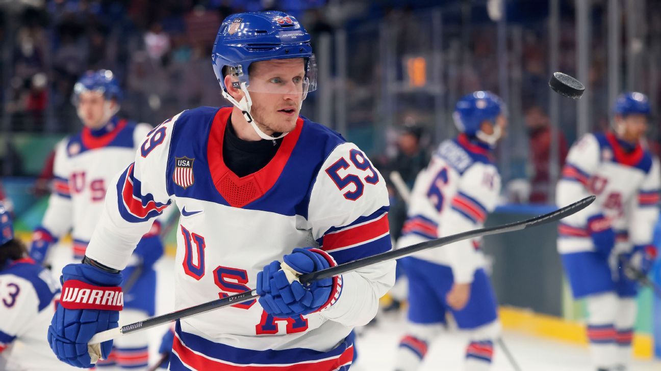 Juegos Olímpicos de 2026: actualizaciones en vivo del hockey masculino en EE. UU. y Letonia