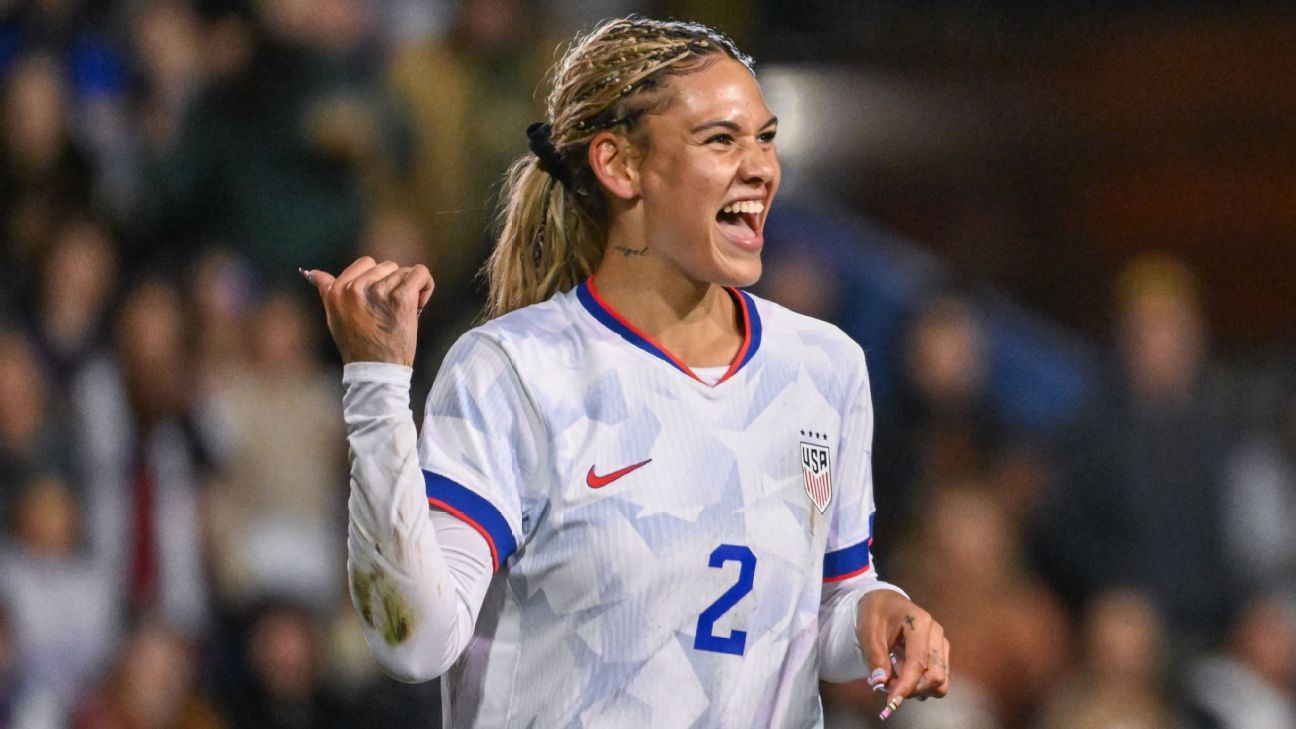 Trinity Rodman es el equipo principal del USWNT para la Copa SheBelieves