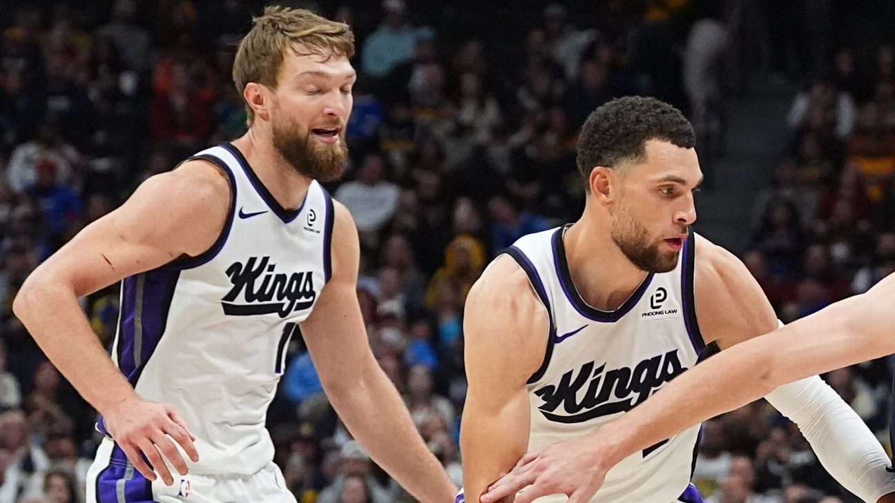Fuentes: Sabonis y LaVine de los Kings se someten a cirugías que ponen fin a su temporada