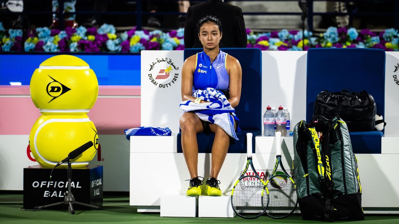 La racha de Alex Eala en el Campeonato de Tenis de Dubai termina con una derrota en cuartos de final ante Coco Gauff