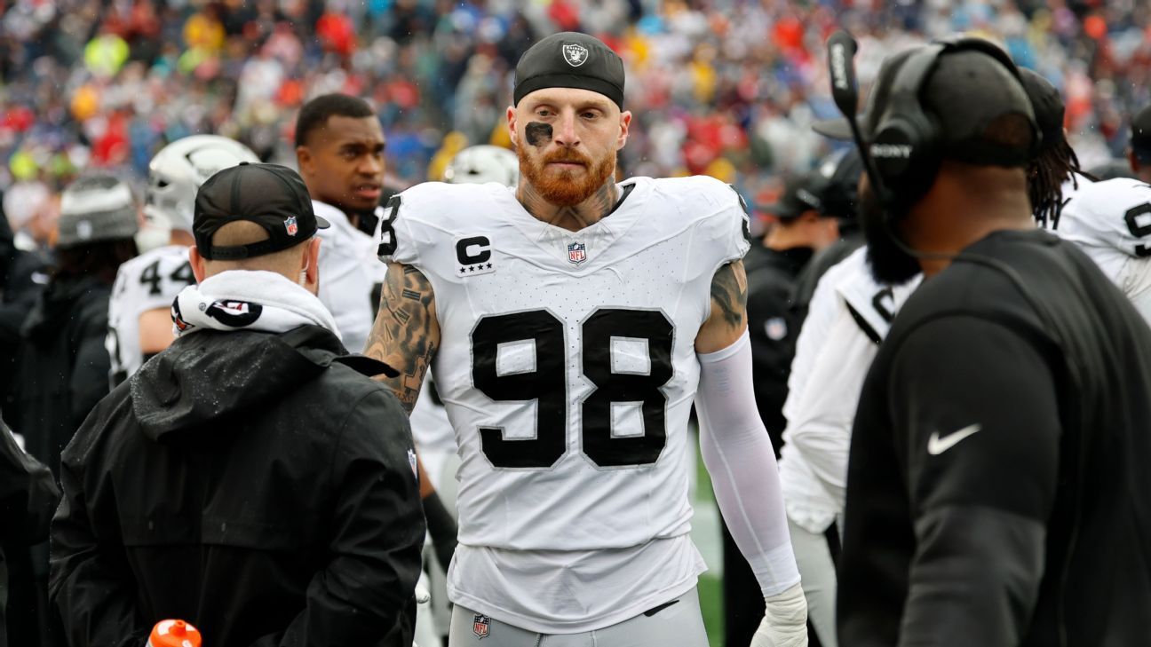 Ofertas comerciales por Maxx Crosby de los Raiders: cuatro nuevos equipos potenciales