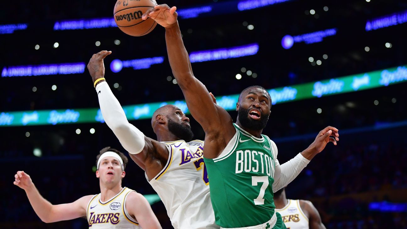 LeBron James de los Lakers apoya a Jaylen Brown de los Celtics para el MVP